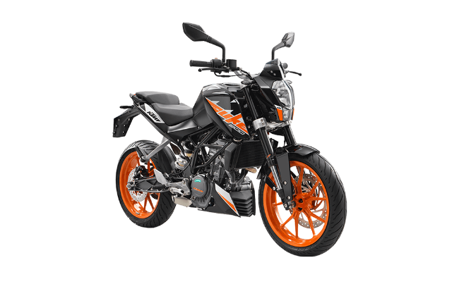 Moto negro con online naranja